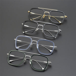 Tony Stark Inspired Square Eyeglasses - JACKMARC.COM