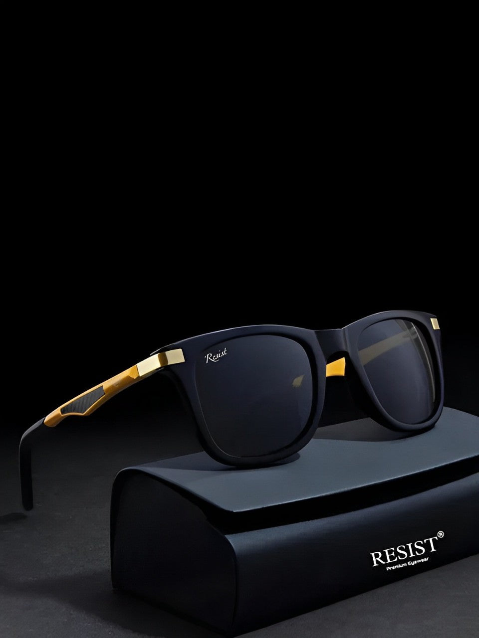 Unisex Wayfarer Black Sunglass