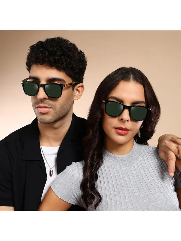 Unisex Wayfarer Green Sunglass