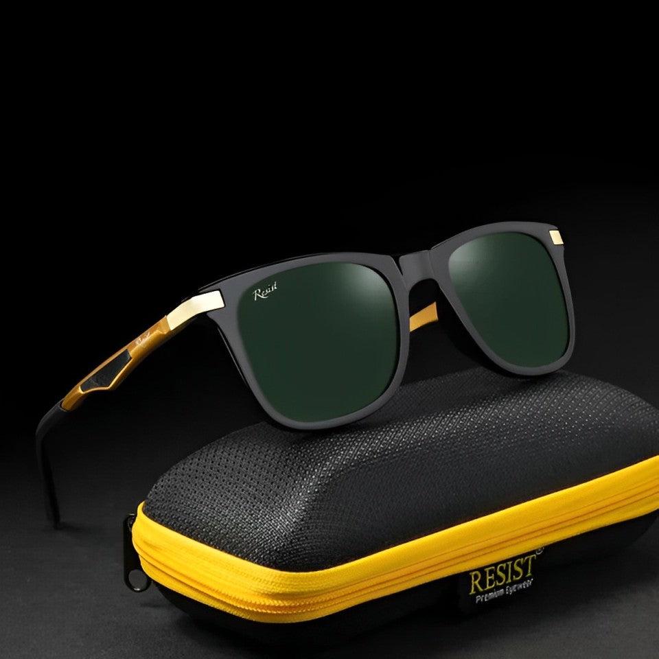 Unisex Wayfarer Green Sunglass