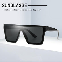 Load image into Gallery viewer, Vintage Black Square Oversized Sunglasses Men &amp; Woman - Jack Marc - JACKMARC.COM
