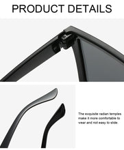 Load image into Gallery viewer, Vintage Black Square Oversized Sunglasses Men &amp; Woman - Jack Marc - JACKMARC.COM
