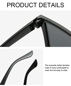 Vintage Black Square Oversized Sunglasses Men & Woman - Jack Marc - JACKMARC.COM