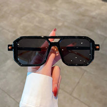 Load image into Gallery viewer, Vintage Double Bridge Sunglasses - Unisex Fashion Square Gradient Sun Glasses - JACKMARC.COM
