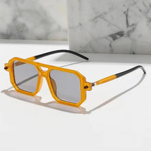 Load image into Gallery viewer, Vintage Double Bridge Sunglasses - Unisex Fashion Square Gradient Sun Glasses - JACKMARC.COM
