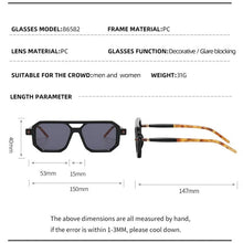 Load image into Gallery viewer, Vintage Double Bridge Sunglasses - Unisex Fashion Square Gradient Sun Glasses - JACKMARC.COM
