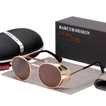 Load image into Gallery viewer, Vintage Retro Cap Steampunk Sunglasses - JACKMARC.COM
