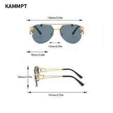 Load image into Gallery viewer, Vintage Rimless Sunglasses Men Women Trendy Aviator Gradient Shades-JackMarc - JACKMARC.COM
