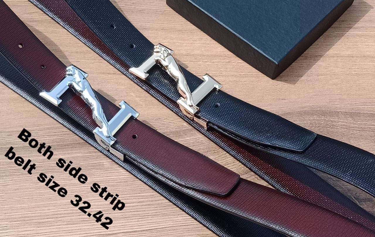Buy Jaguar Designer Reversible Buckle Leather Belt For Men-Jackmarc.com