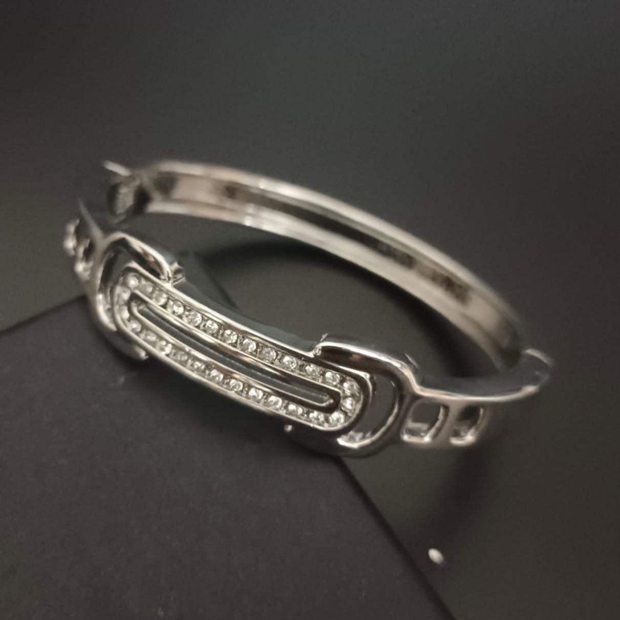 New Silver diamond Finish Bracelet For Men-Jack Marc
