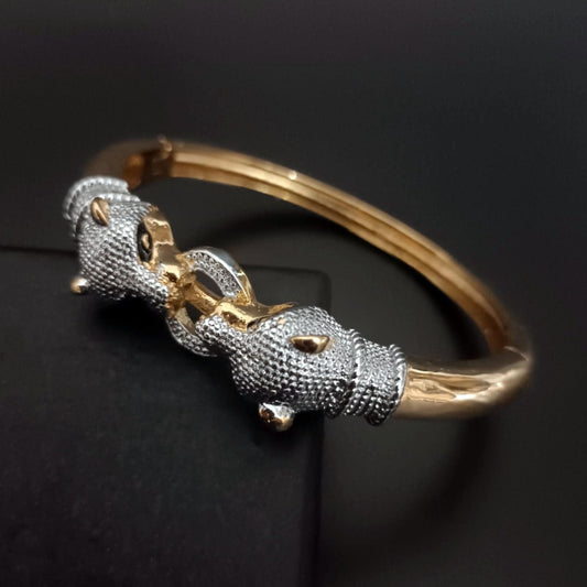 New Silver Gold Jaguar Bracelet For Men-Jack Marc