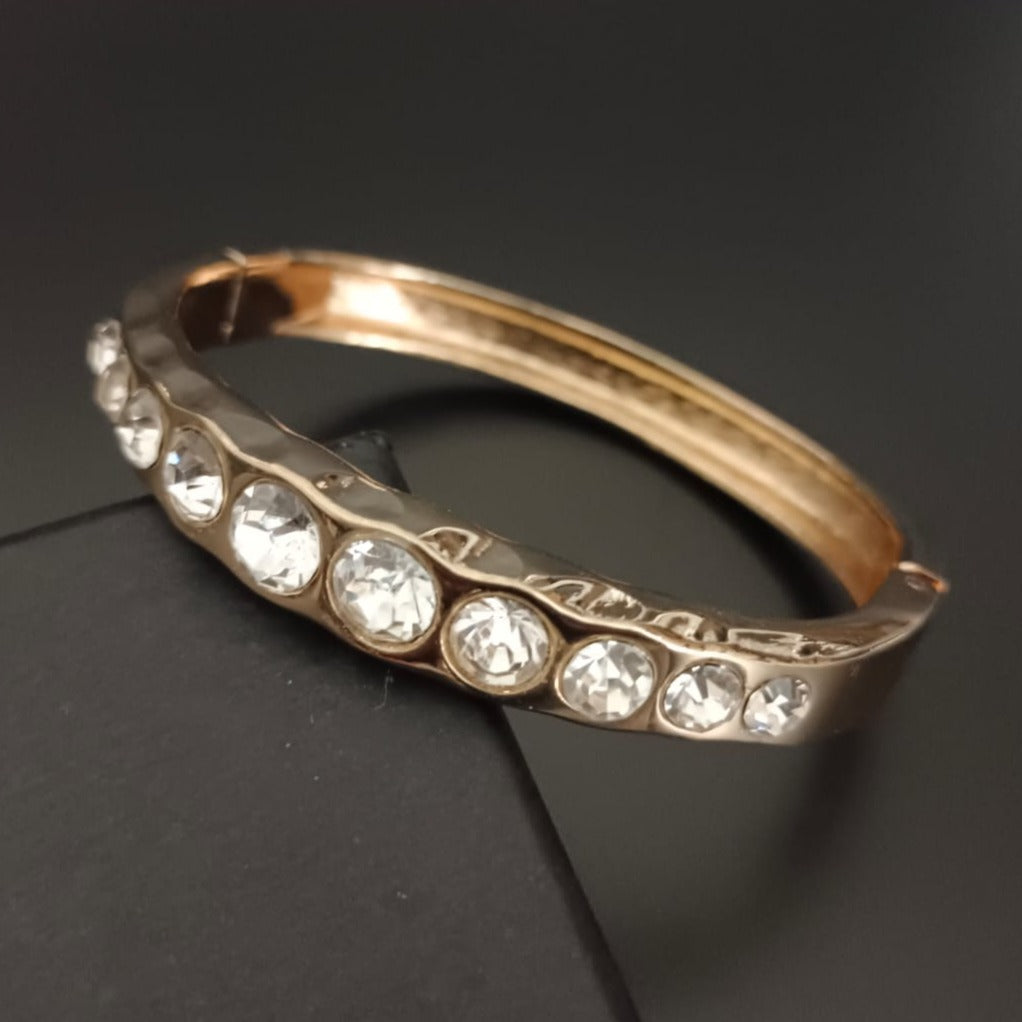 New Round Diamond Design Golden Bracelet For Women and Girl-Jack Marc