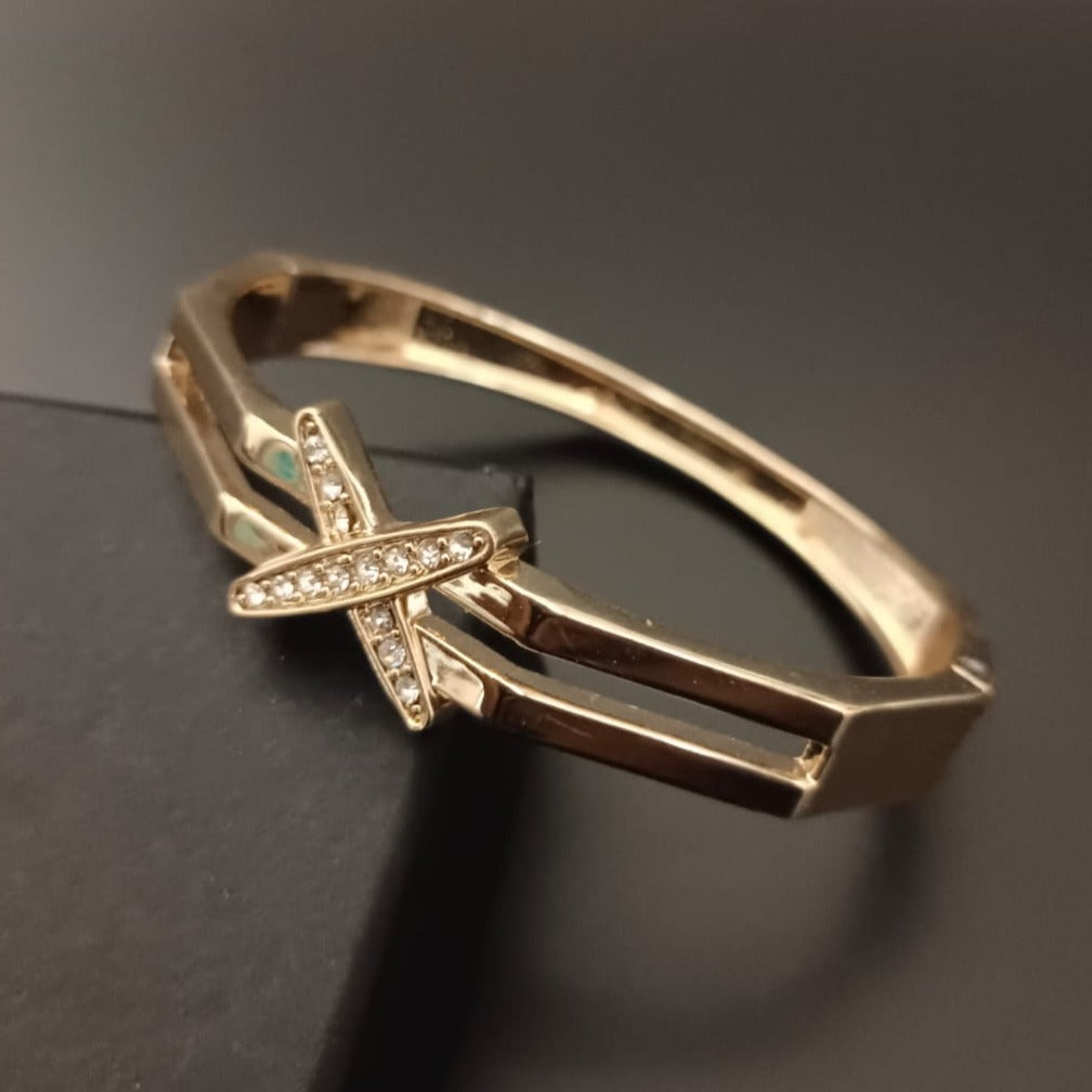 New Golden Polygon Style Design Diamond Bracelet For Women and Girl-Jack Marc