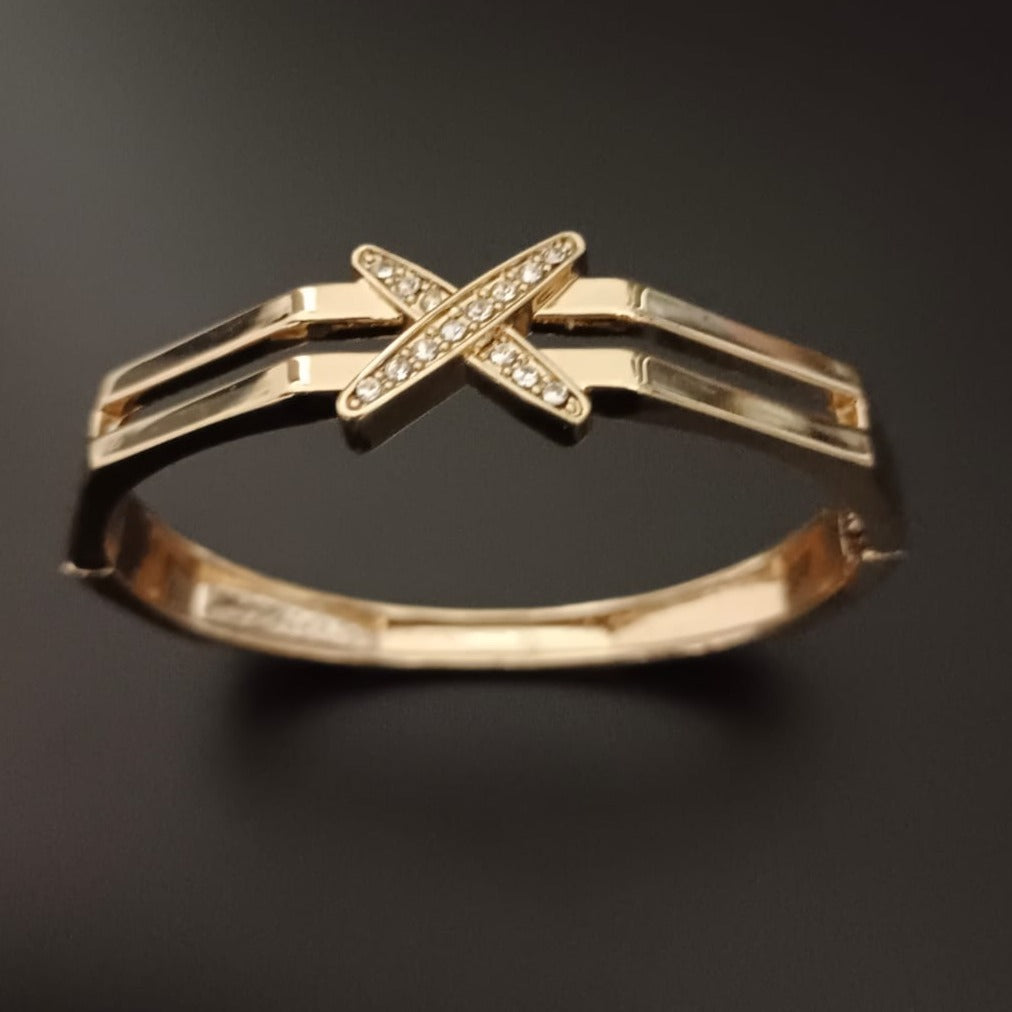 New Golden Polygon Style Design Diamond Bracelet For Women and Girl-Jack Marc