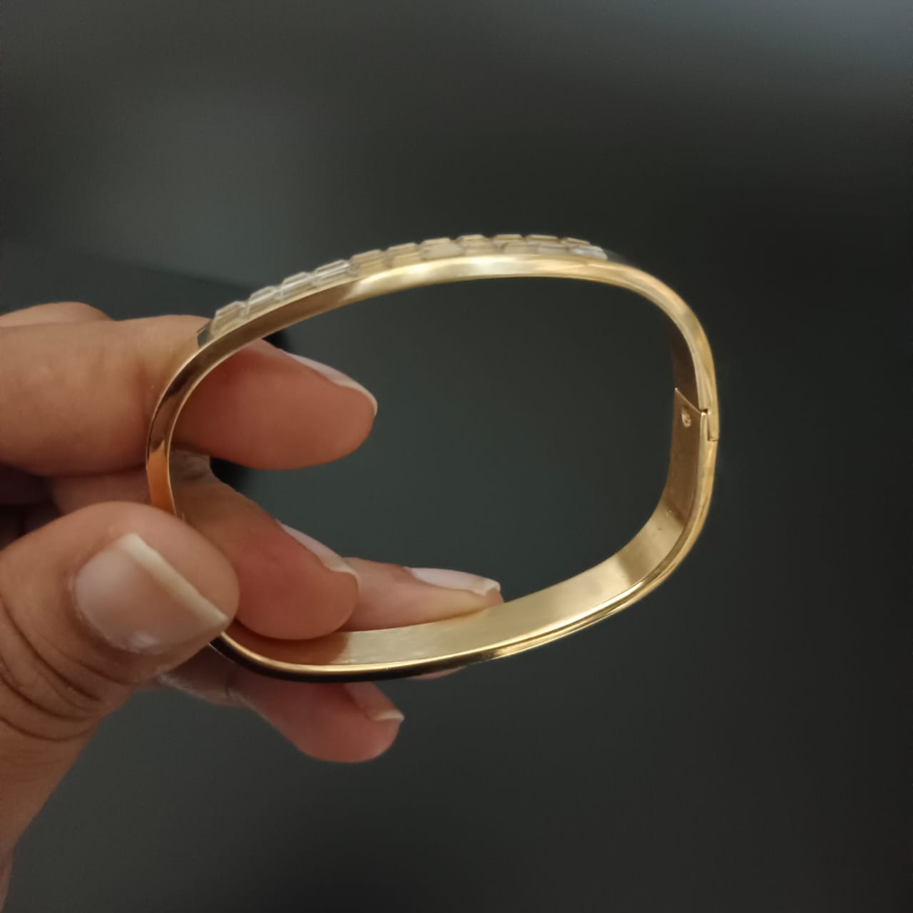 New Golden Rectangular Style Design Diamond Bracelet For Women and Girl-Jack Marc