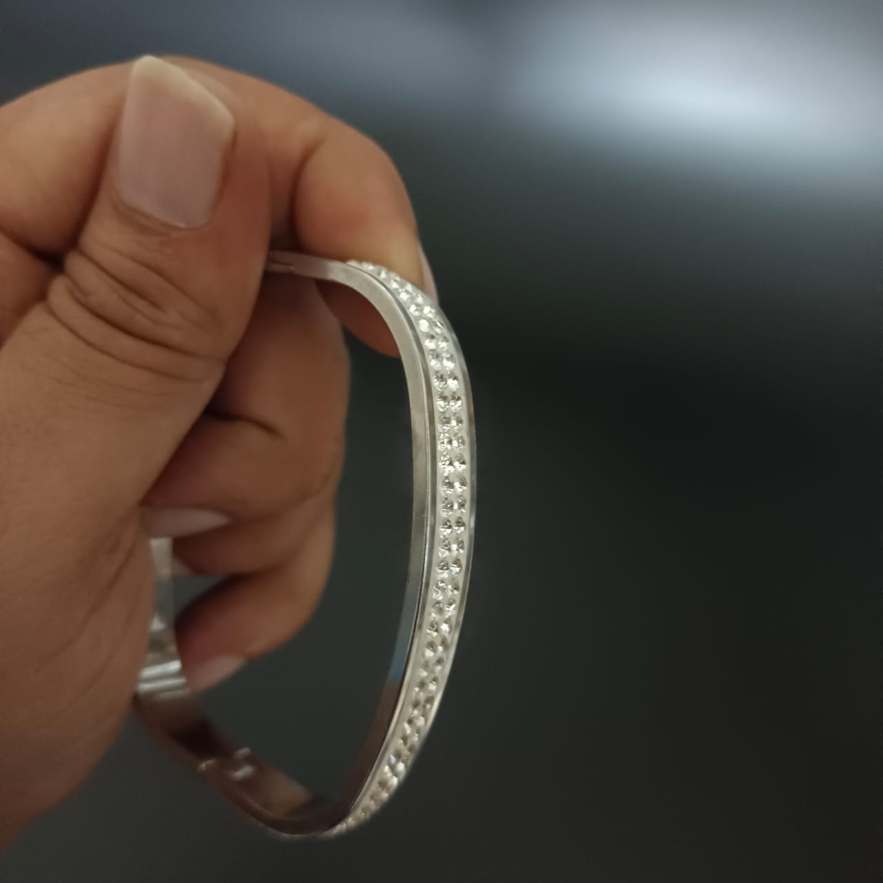 New Silver Rectangular Style Design Diamond Bracelet For Women and Girl-Jack Marc