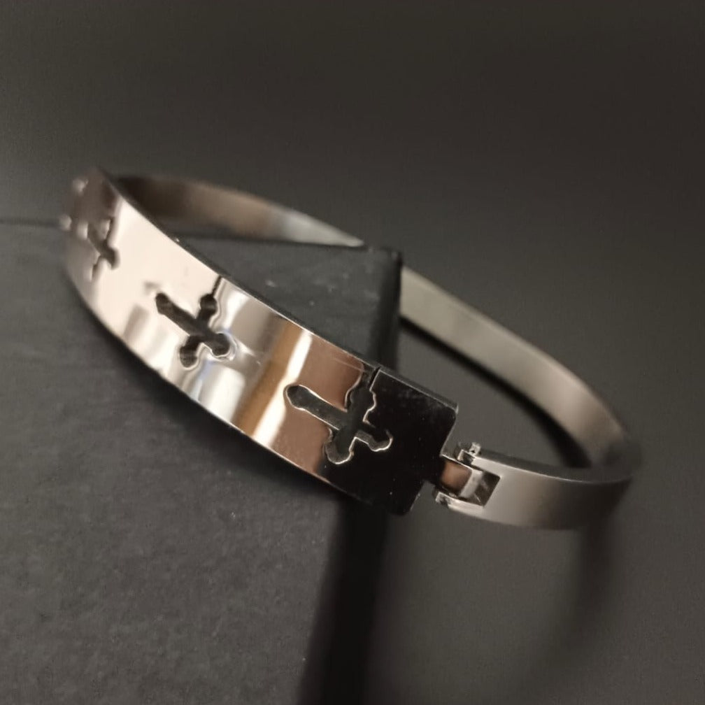 New Silver Cross Design Bracelet For Women and Girl-Jack Marc