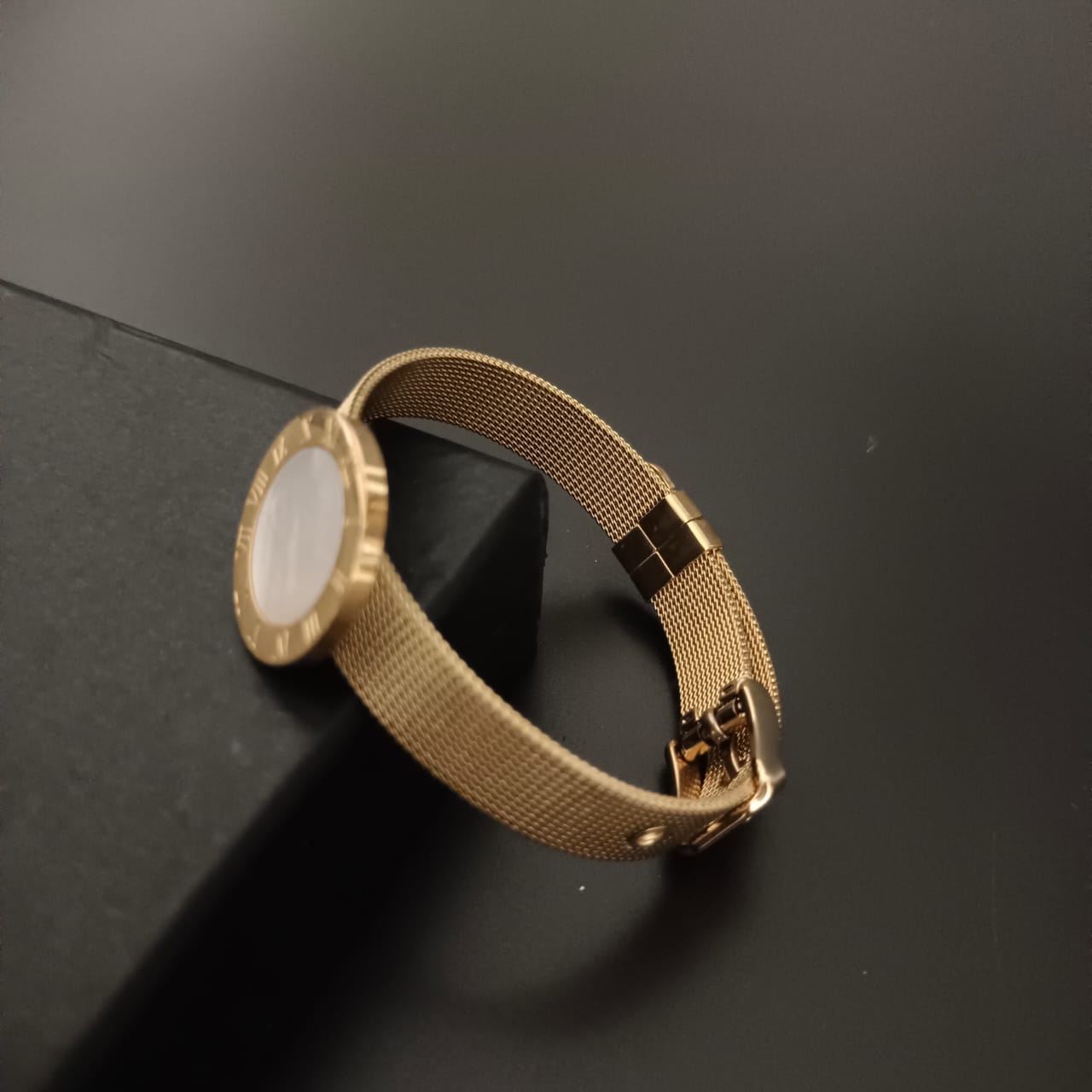 New Golden Watch Design Bracelet For Women and Girl-Jack Marc (White Gold Dial)