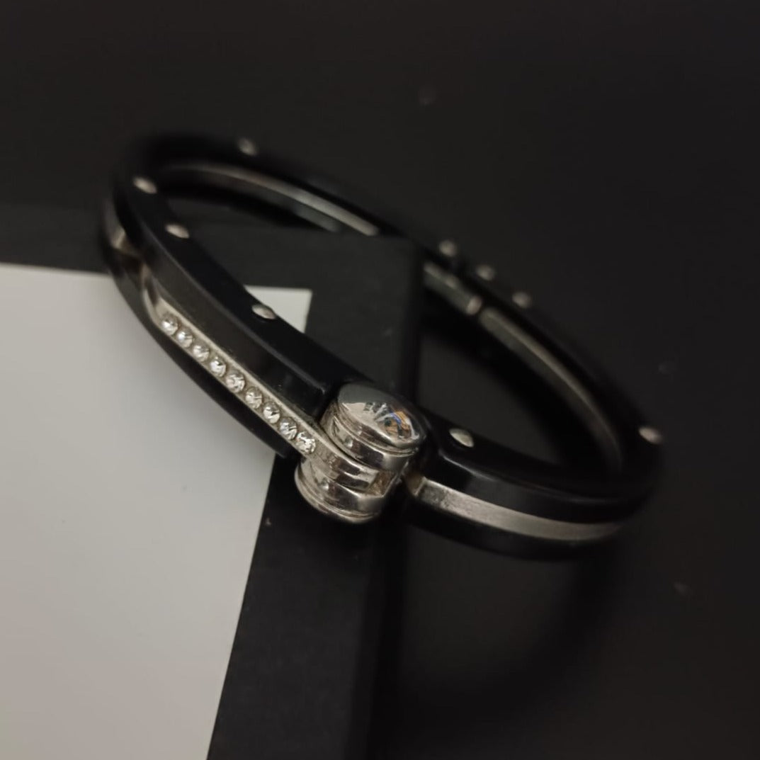 New Black Handcuff Bracelet For Men-Jack Marc