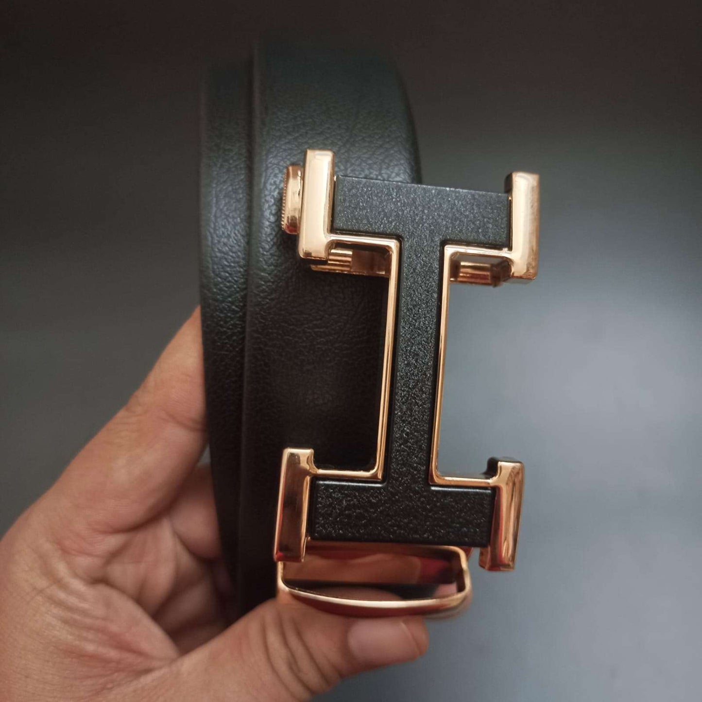 Buy H Pattern Designer Leather Strap Belt For Men's-Jack marc
