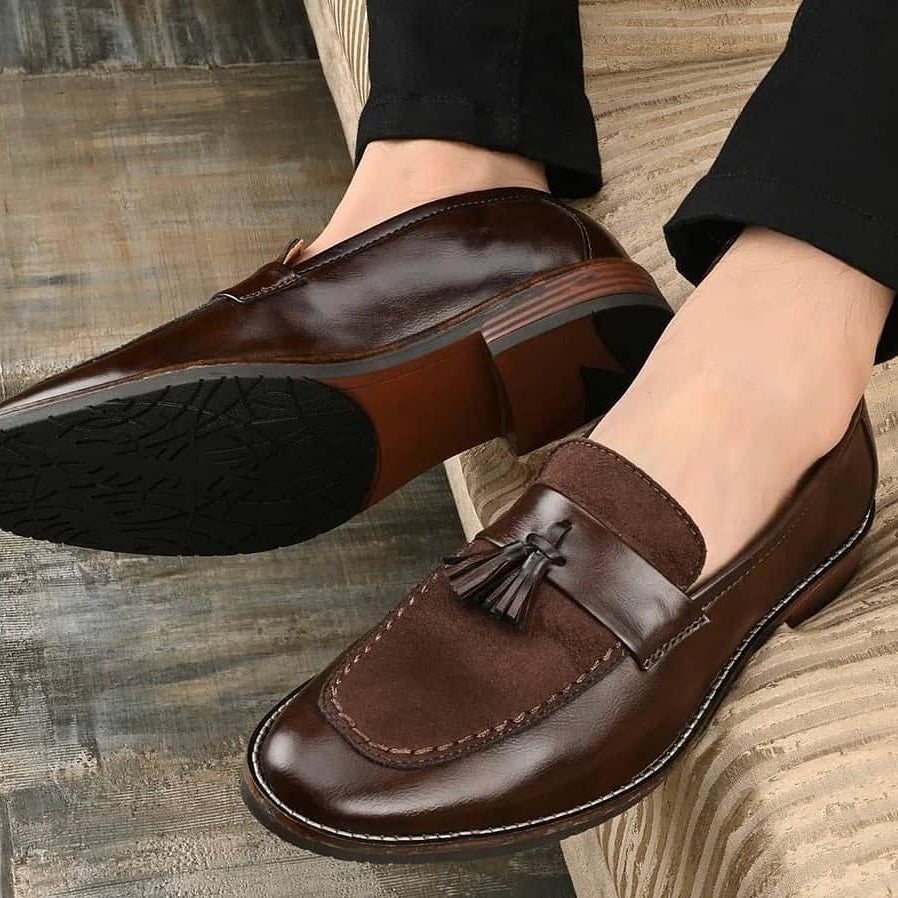New Suede Tassel Loafers for Effortless Men's Party and Formal Wear-Jack marc