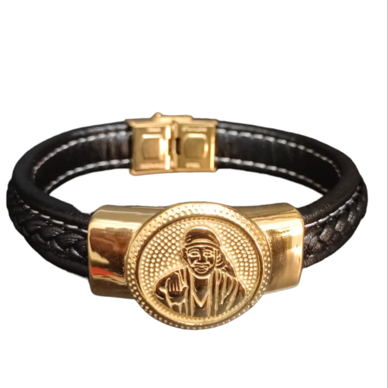 New Sai Baba Devotional Gold Bracelet For Men