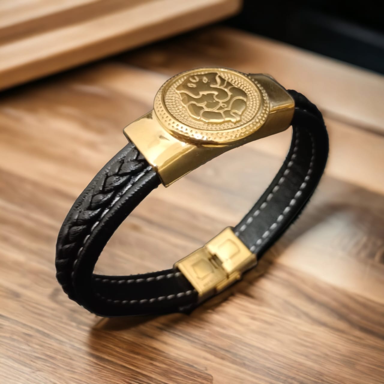 New Shree Ganesh Devotional Gold Bracelet