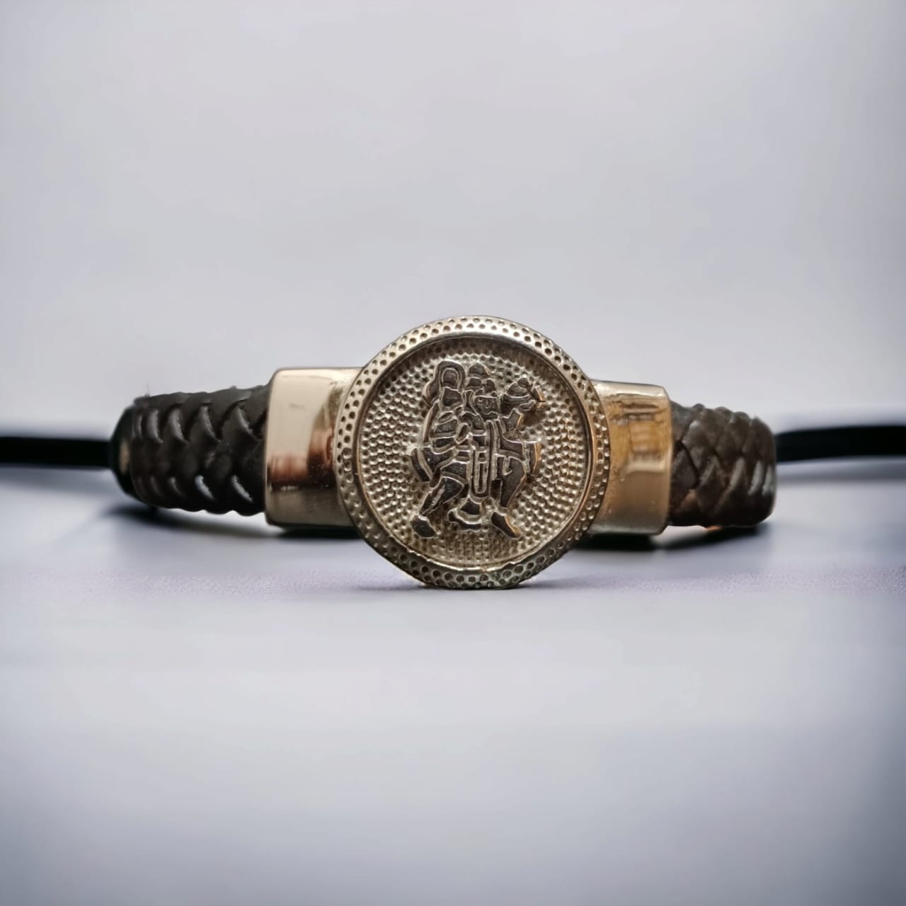 Hanuman Devotional Silver Bracelet