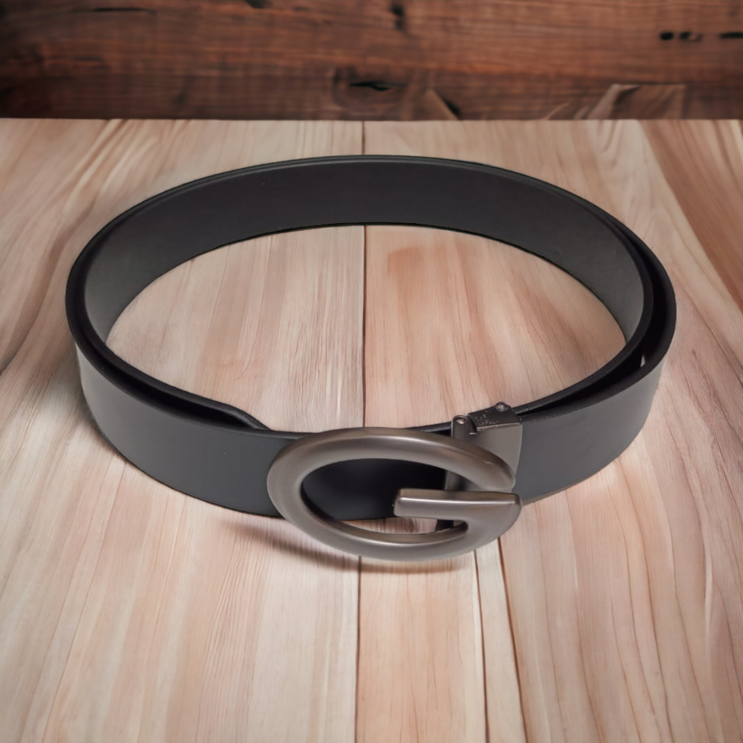 Jack Marc Men's Fashion Pin Buckle Black Belt Size (28-40) 35mm Belt