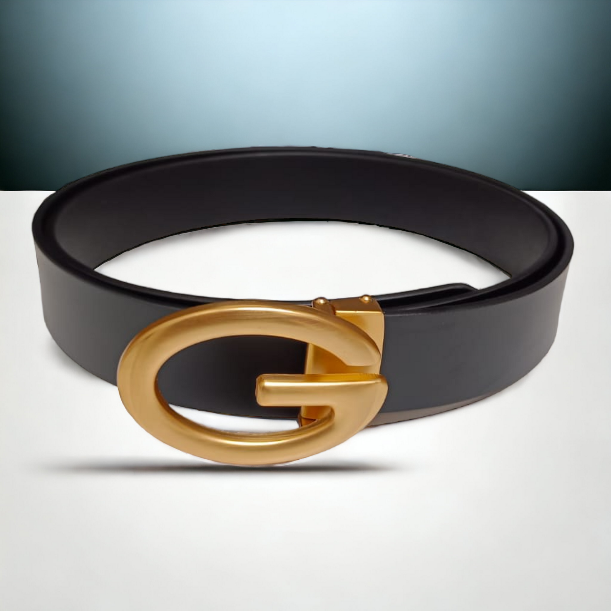 Jack Marc Men's Belt Needle Buckle Black Gold Size (28-40)35mm Belt - JACKMARC.COM