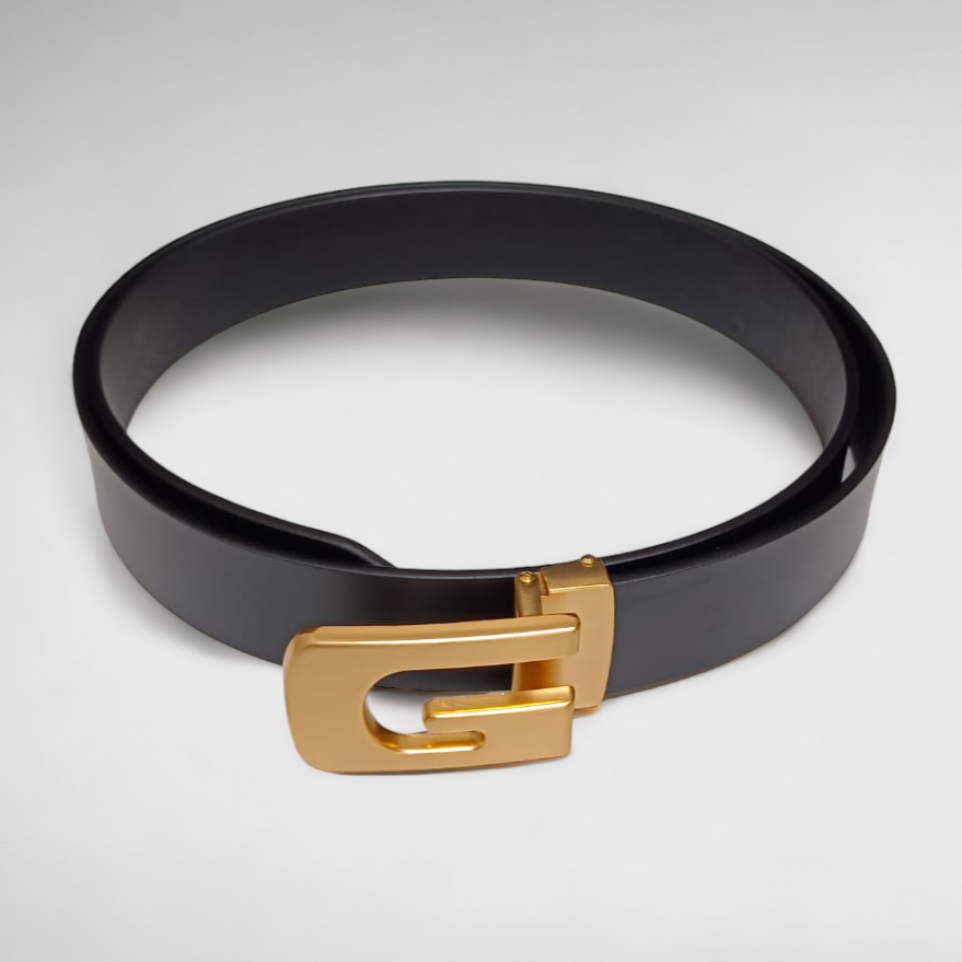 Jack Marc Fashion G Pin Buckle Leather Belt For Men
