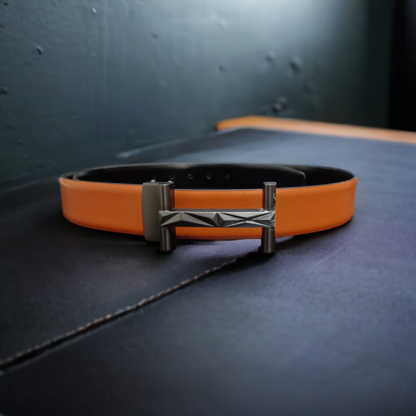 Jack Marc Men's Fashion Tan Leather Belt For Men