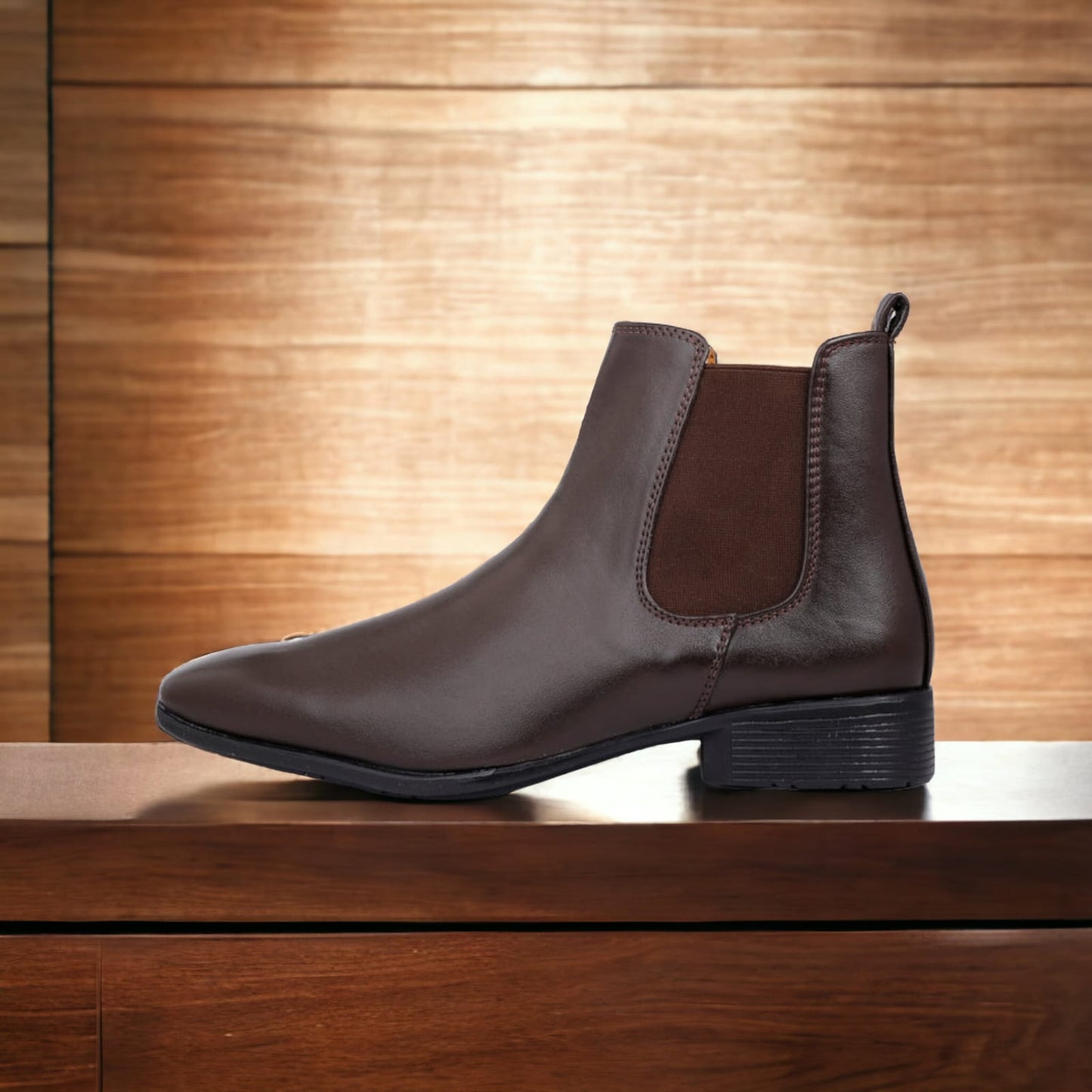 Jack Marc Men's Stylish Brown Formal and Casual Wear British Chelsea Ankle Boots - JACKMARC.COM