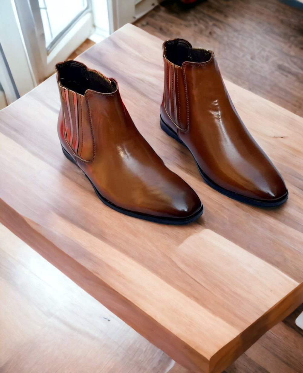 Jack Marc Fashion Chelsea Boots For Men For Dress Party and Casual Wear