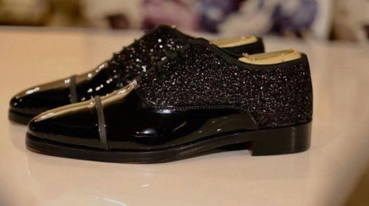 Jack Marc Shimmer Shiny Formal Oxford Shoes For Men