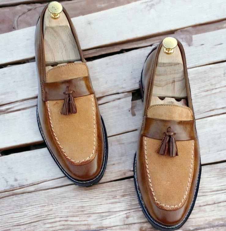 Tassel Suede Moccasin Loafer for Men - Ideal for Party and Casual Wear