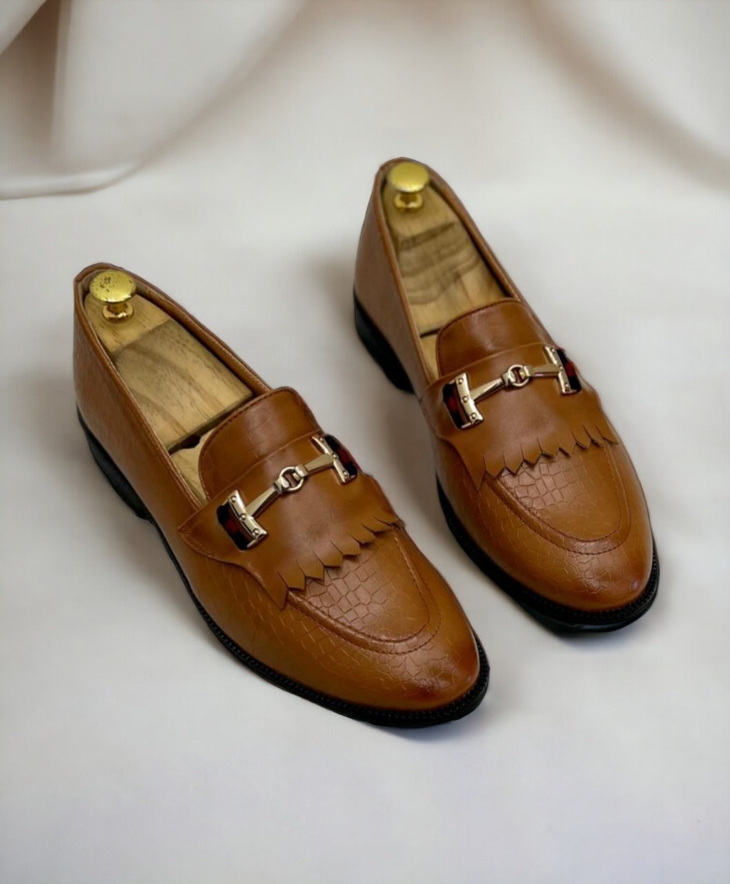 Fashion Croco Loafer Shoes for Men - Versatile Elegance