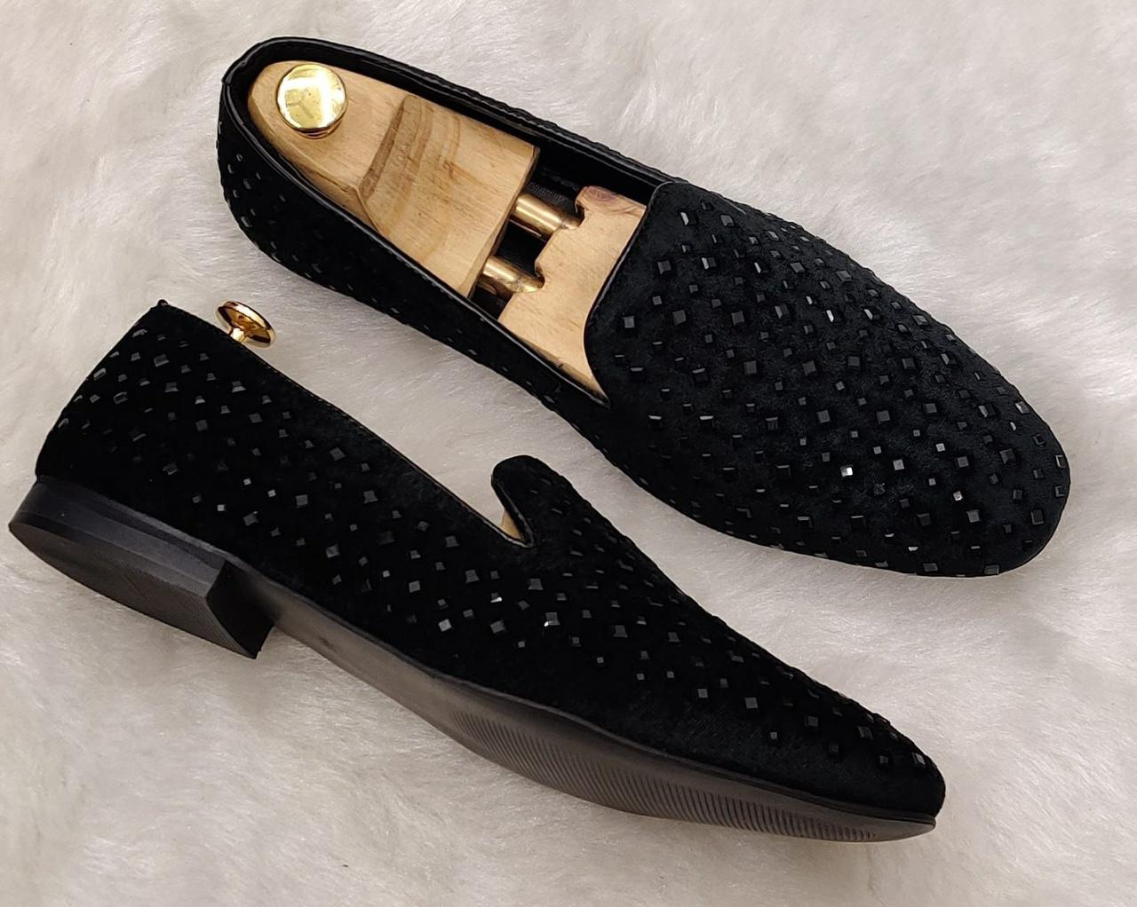 Jack Marc Studded Moccasin Loafers Fusion of Party Elegance and Casual Comfort