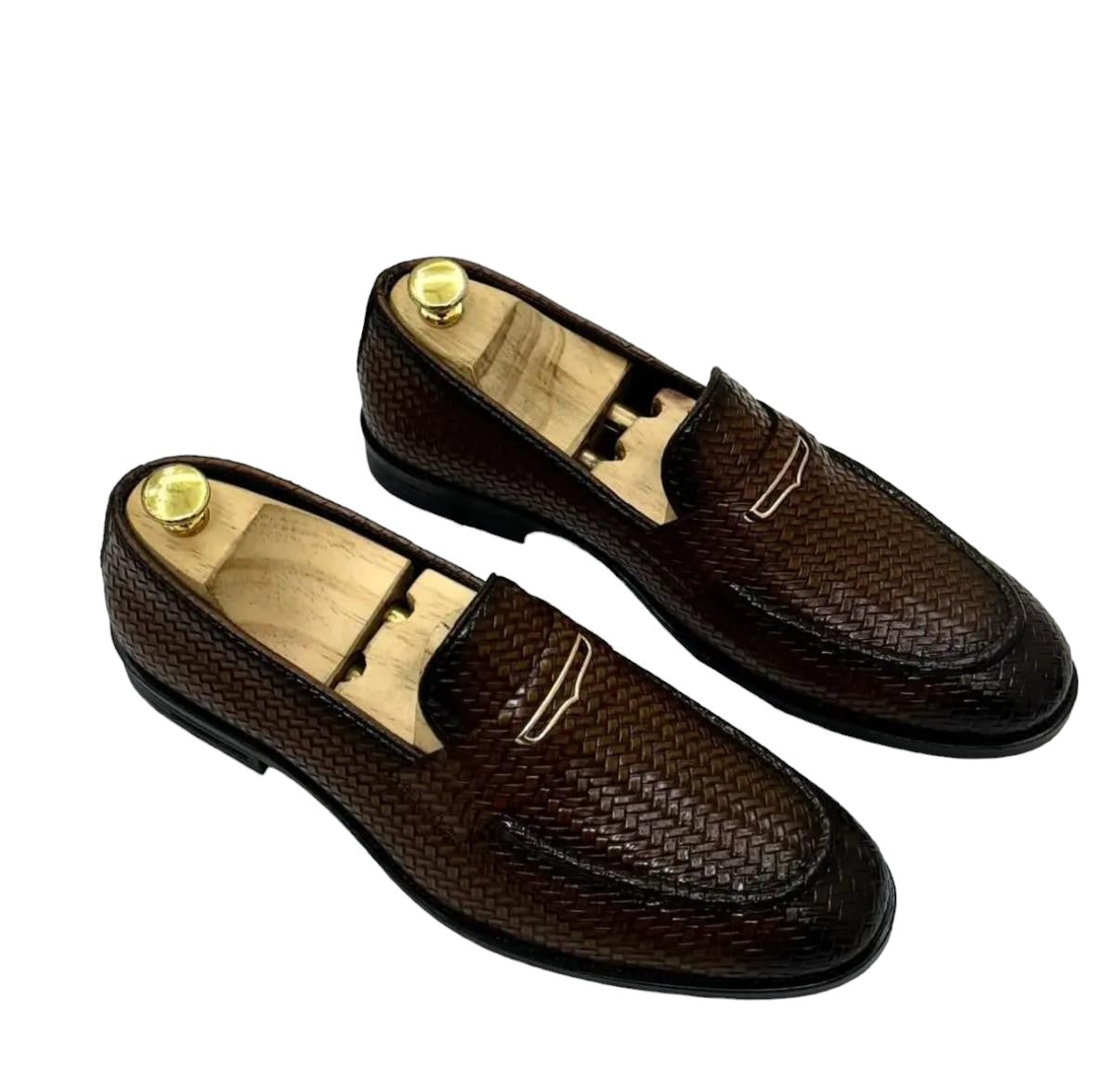 Jack Marc Premium Croco Loafers for Men