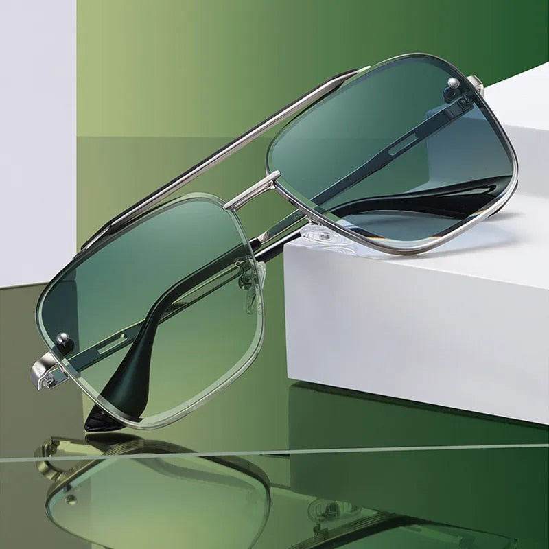 Jack Marc New Oversize Gradient Sunglasses for Men Fashion