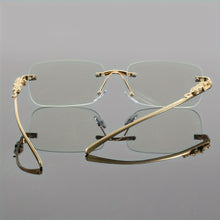 Load image into Gallery viewer, Stylish Rimless Square Blue Light Blocking Glasses
