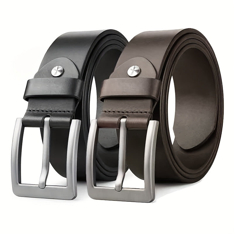 Men’s Genuine Leather Belt 3.81cm – Casual Style