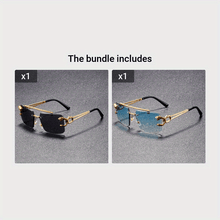 Load image into Gallery viewer, Fashion Rimless Square Sunglasses
