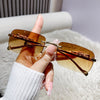 Rimless Mirror Lens Glasses Stylish Versatile