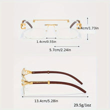 Load image into Gallery viewer, Men&#39;s Fashion Rimless Square Glasses
