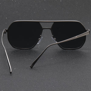 Classic Trendy Punk Polygonal Gray Glasses