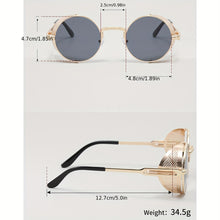 Load image into Gallery viewer, Vintage steampunk Flip Sunglasses
