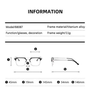 Square Anti-blue Light Eyeglasses