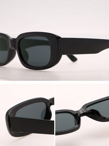 Trendy Small Rectangle Sunglasses - UV400 Protection