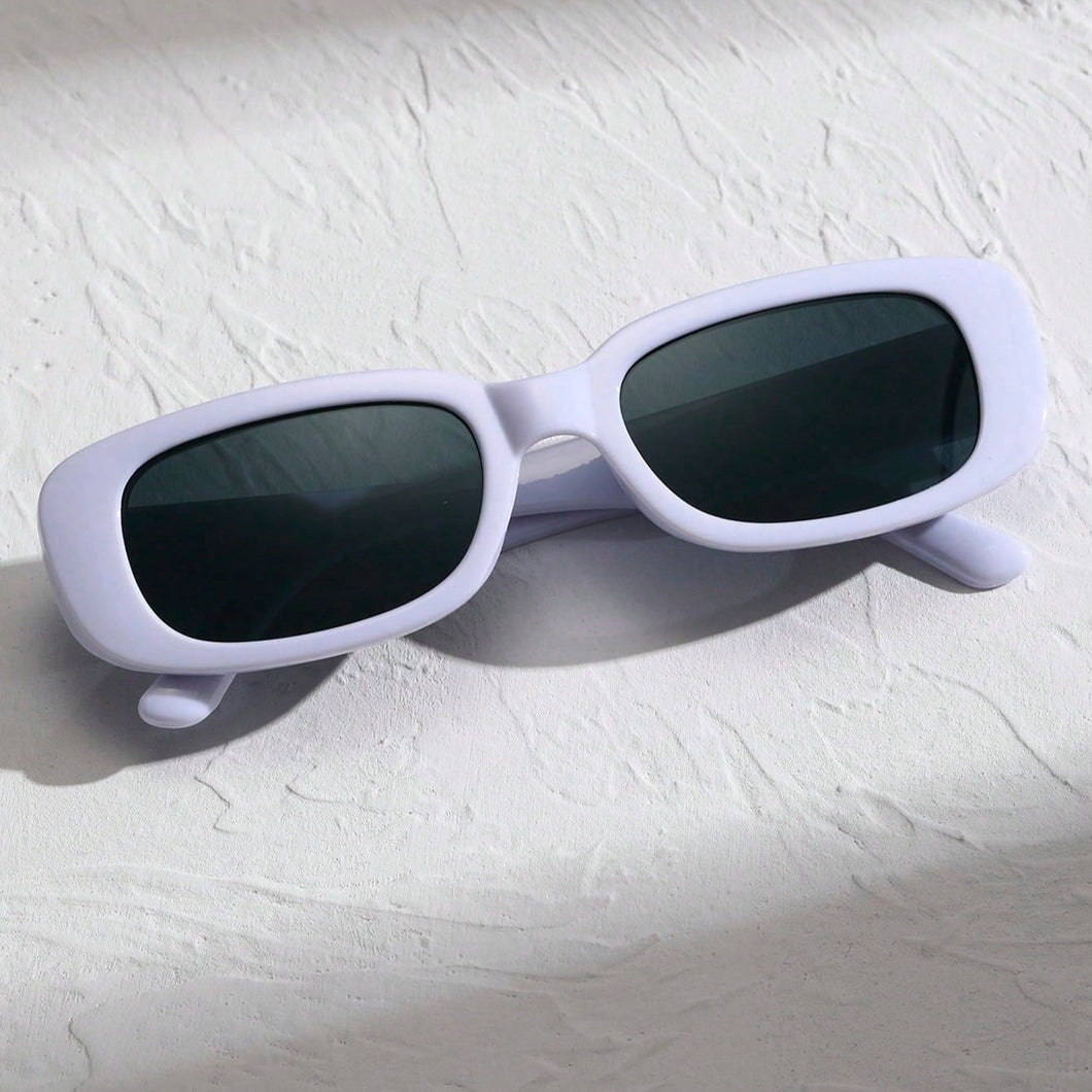 Trendy Small Rectangle Sunglasses - UV400 Protection